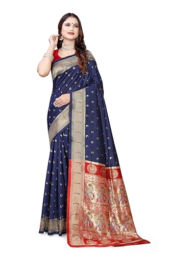 Sari en soie douce Banarasi vetement traditionnel ideal pour invitee de mariage