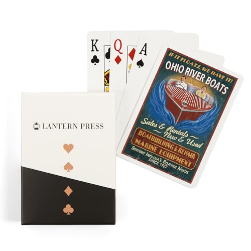 Baraja de cartas poker Ohio River Lantern Press