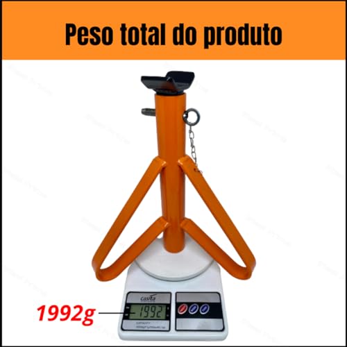 4 Preguiças Carro Cavalete Para Automóvel 2t Suporte Veículo Apoio (Laranja)