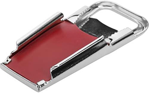 Westmark Bottle Opener and Sealer, bottle opener, screw cap opener, 3-in-1, steel/rubber, 8.6 x 3.7 x 1.5 cm, Hermetus, silver/red, 61832270