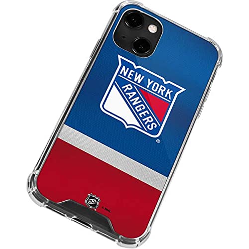 Skinit Clear Phone Case Compatible with iPhone 13 - Officially Licensed NHL New York Rangers Jersey Design