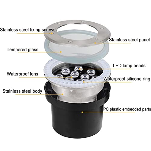 Spot LED piscine acier inoxydable de qualité supérieure éclairage 12V