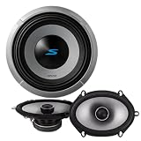 Alpine S2-W10D4 10" Component Subwoofer with S2-S68 6x8 Coaxial 2-Way Speakers