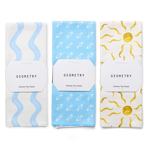 GEOMETRY Tea Towels – Spring & Summer Collection – Quick-Dry,
