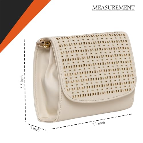 ADISA gold faux leather sling bag – image 2
