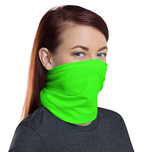 Neon Green Breathable Washable Neck Gaiter3