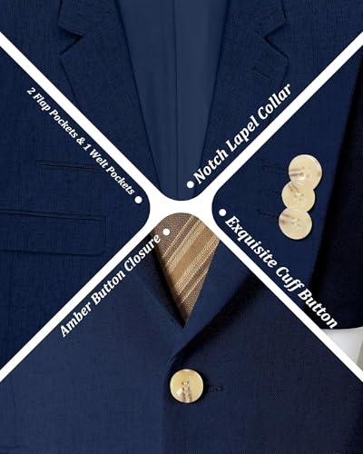 Image of Bofan Linen Boys Blazer Formal Suit Jackets for Boy Outwear Jacket & Coats for Kids Boys' Fashion Summer Wedding Outfit