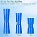 BALAVA Boat Trailer Roller 12inch,Keel Rollers for Boat Trailer,Heavy Duty Rubber Bow Roller Boat Trailer Accessories Replacement Boat Trailer Parts Fits 5/8
