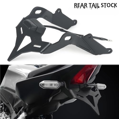 Support plaque immatriculation arrière moto CB650R à queue courte