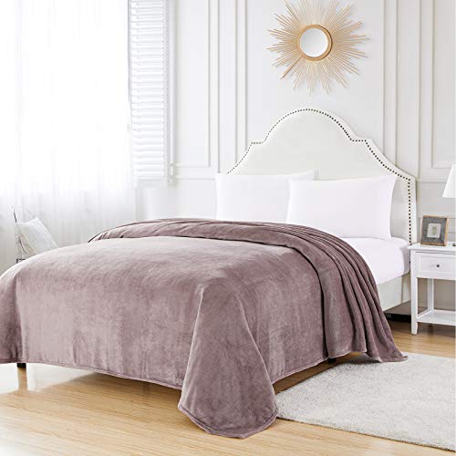 Bourina Fleece Blanket Flannel Throw Blanket (Lavender,Twin Size ) Lightweight Cozy Microfiber Blanket For Sofa, Couch, Bed, Camping, Travel, 60X80 Inches #TOP1