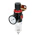 Produktbild ECD Germany Wasserabscheider für Kompressor 1/4'' - Luftdruckregler - Druckminderer Filterdruckminderer Öl/Wasser-Abscheider Trap-Filter Airbrush Kompressoren-Zubehör