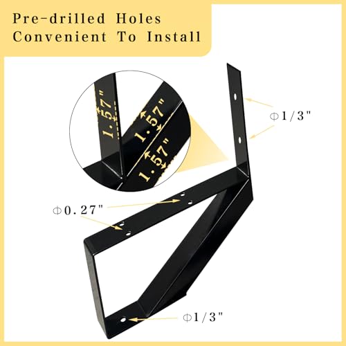 1 Step Metal Stair Step Steel Riser Stringers for 12.0" Height Deck, 3Packs by yeezoo - Used condition - Image 4