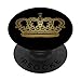 Couronne pour les reines et les rois - Doré - Idée cadeau de Noël - Femme PopSockets PopGrip Interchangeable