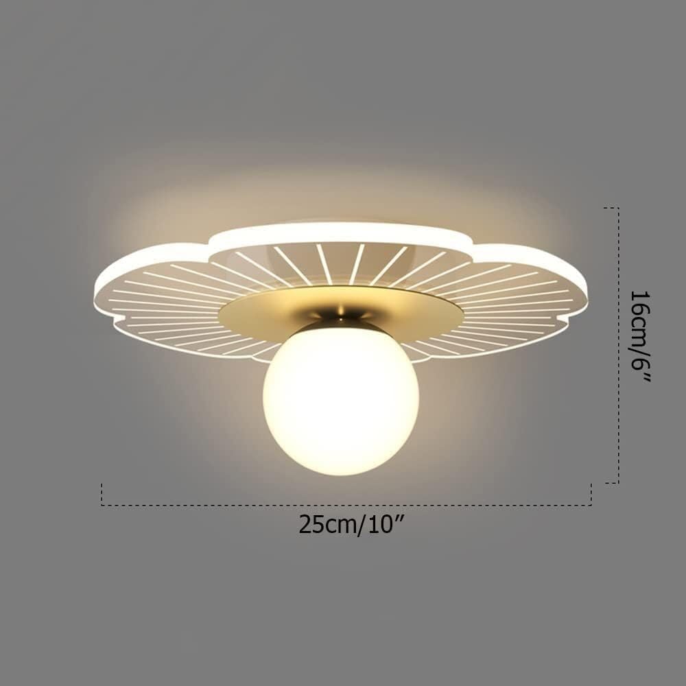 モダンなシャンデリア, モダンなM-INIシーリングライトセミフラッシュマウントシーリングライト器具北欧クリエイティブガラスシェード