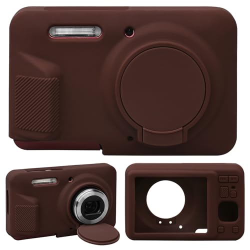 Funda de silicona para cámara Kodak PIXPRO FZ55 marrón miniatura 1