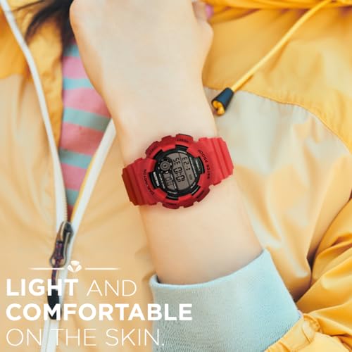 Image of Carlington Kids Digital Watch for Boys and Girls Age 3 to 14 Years Multicoloured Band with Alarm and Date Display - 9121