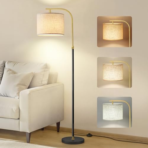 VASAGLE Lámpara de Pie LED, Regulable en Altura, 1...