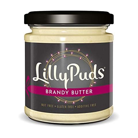 LillyPuds Brandy Butter, a Blend of Butter, Sugar and Brandy, Christmas Brandy Sauce Topping for Your Festive Puddings and Mince pies Cover