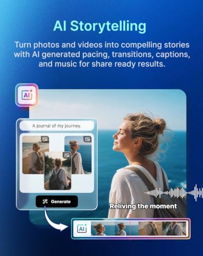 CyberLink PowerDirector 2027 Ultra & PhotoDirector 2027 Ultra | AI Video & Photo Editing Software for Windows | Video Edit by Chat | AI Image Generator | Product Key Card — 사진 6