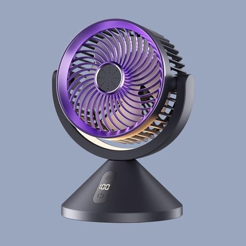 Ventilateur de bureau rechargeable USB compact pour refroidissement de table