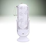 Luqeeg Tower Fan for Bedroom, Powerful 5 - Speed Oscillating Desk Fan, Portable Rechargeable Quiet Table for Nightstands, Office Desks, Dorm Rooms (White) - Image 5