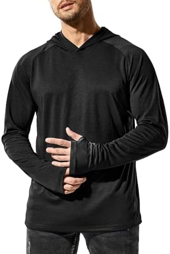 MIER Men's UPF 50+ Sun Protection Hoodie Long Sleeve SPF Fishing ...