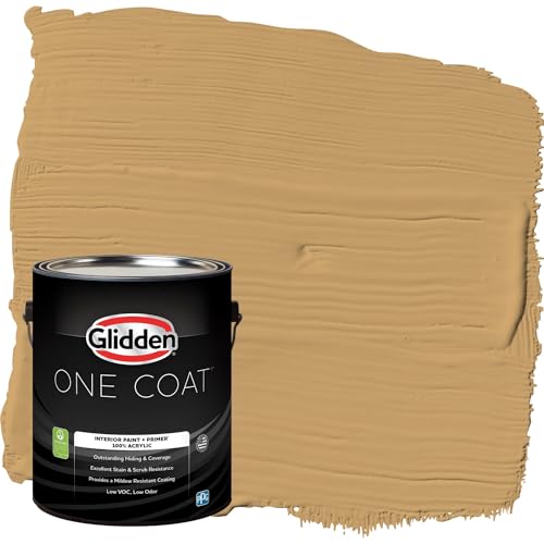 Glidden Interior Paint + Primer: Brown/Good Life, One Coat, Semi-Gloss, 1-Gallon