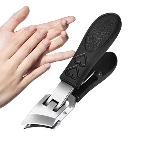 Thick Nail Trimmer - Angled Toenail Cutter for Manicure Pedicure Travel Kit | Angled Cutting Edge Sharp Precision Blades Comfort