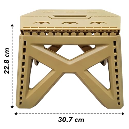 Image of Foldable Baby Step Stool - Lightweight, Non-Slip, Safe for Infants and Toddlers - Perfect for Bath Time, Playtime, Learning to Stand - Easy to Store - Comes with Comfortable Handles