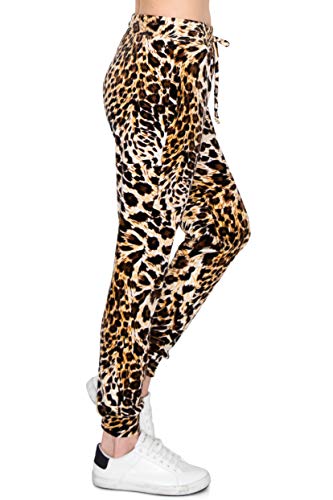 ALWAYS Calça de moletom feminina de veludo aveludado – calça de moletom de inverno básica premium ma