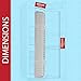 SPARES2GO Light Cover Diffuser Panel Plate for Hisense FSN535 RB327 RS694N Fridge Refrigerator (19cm x 4cm)