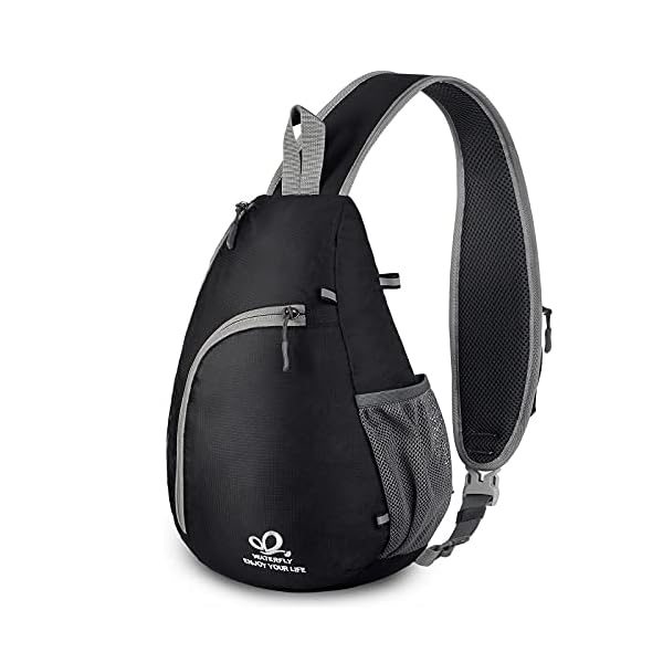 WATERFLY Crossbody Sling Bag Small Water Resistant Backpack Lightweight