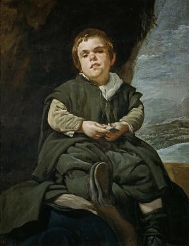 Cuadro Francisco Lezcano 'Il ragazzo', pintura decorativa de pared, 60x90cm