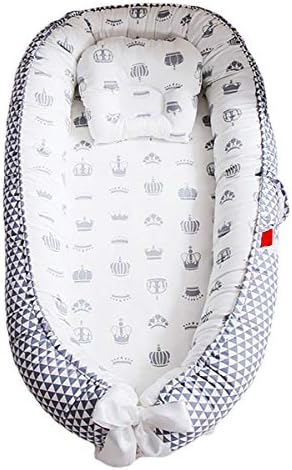Borje Baby Lounger, Portable Super Soft Organic Cotton and Breathable Newborn Lounger, Perfect for Co-Sleeping