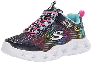 Image of Skechers girls Skechers Sport, Skechers Light Weight, Skechers Sneaker, Black/Multi, 10.5 Little Kid US