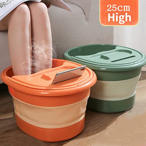 Masajeador para pies plegable con bañera portátil verde miniatura 2