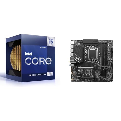 Image of Intel Core i9-12900KS Gaming Desktop Processor + MSI PRO B760M-A WiFi DDR4 ProSeries Motherboard