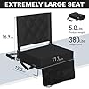Sheenive Stadium Seats for Bleachers with Back Support, Bleacher Seats with Backs and Cushion Wide, Padded Portable Folding Comfort Stadium Chair with Shoulder Strap, Perfect for Sports Events