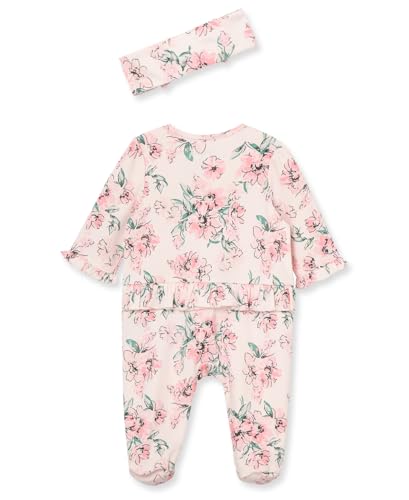 Little-Me-baby-girls-2-piece-Footie-and-Headband-SetFootie