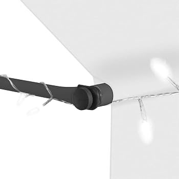 Terrassen-Markisen,Gelenkarmmarkise Einziehbare Markise Handbetrieben Mit Led 300 cm Cremeideal FüR Den Einsatz Im Freien, Für Türen, Eingänge, Außenbereiche Have