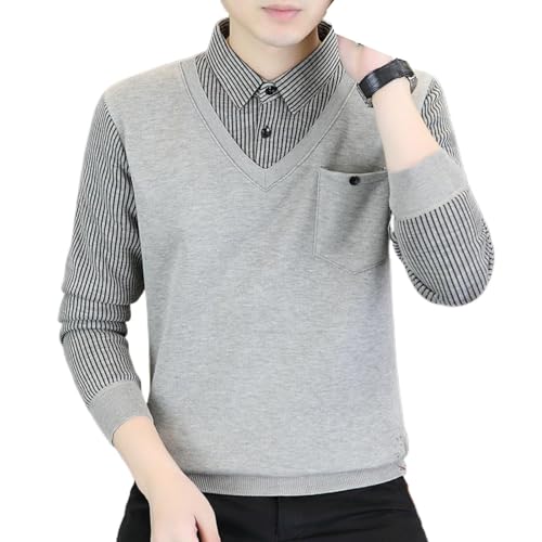 Chemise manches longues hiver haut de gamme en maille épaisse