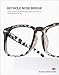 TIJN Progressive Multifocus Reading Glasses for Women Anti Blue Light Blocking Readers Vintage Square Nerd Eyeglasses