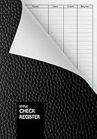 Simple Check Register: DIN A5 | Check Log Book | Debit Card Ledger | 110 Pages | Durable Softcover 1799146049 Book Cover