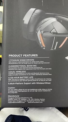 BINNUNE Wireless Gaming Headset BW01 の商品画像 9