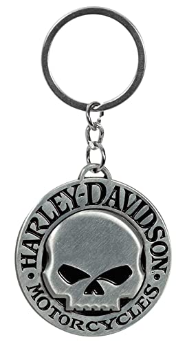 Harley-Davidson Metal Key Chain, Classic Willie G Skull Logo