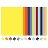 120 Blatt farbiger Karton, 21,6 x 27,9 cm, 12 verschiedene Farben, Konstruktionspapier, 200 g/m²,...