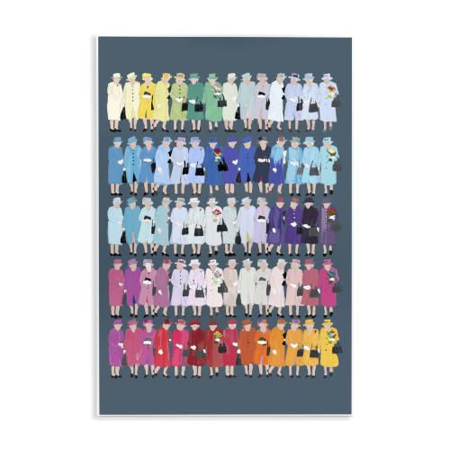 Varied Pop Style Royal Queen, 13 x 19 Inch Mounted Print on Wall Plaque