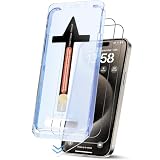 TRM TECH for iPhone 16 Pro Max Screen Protector, Military Grade Shatterproof 9H+ Tempered Glass, Auto Dust-Removal Installation, Full Coverage, HD Clear, Anti-Scratch, Anti-Fingerprint, No Bubble