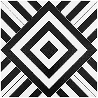 Retro Self Adhesive 12-Inch Vinyl Floor Tiles, 20 Tiles - 12" x 1...