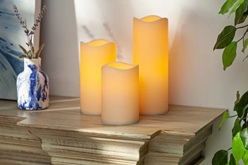 Everlasting Glow Set Of 5 Battery-Operated Led Resin Candles #TOP2